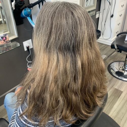 Transitional Grey Hair transitional grey hair before