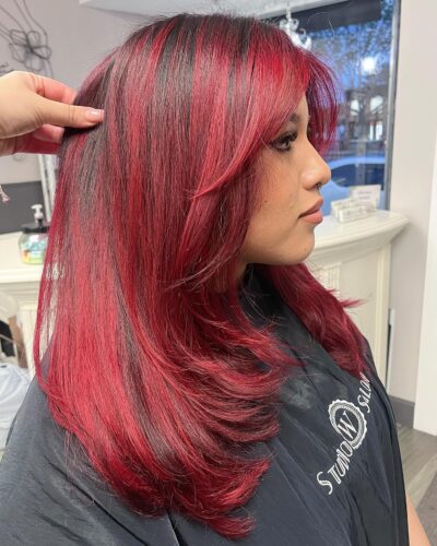 Hair Color vivid red hair color castro valley