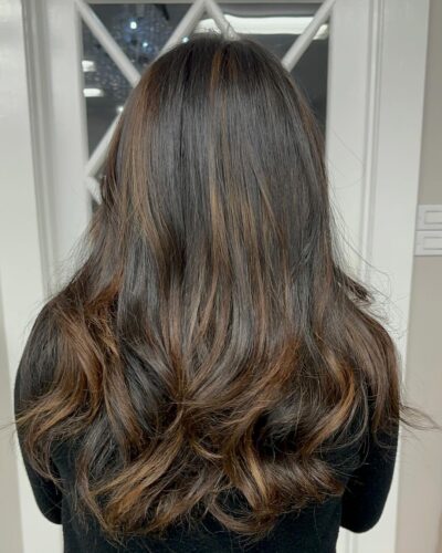 Looks for the New Year chocolate balayage castro valley