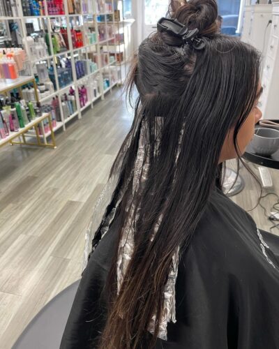 Spring Blooms: Refreshing Hair Color Trends brunette balayage hair coloring castro valley Studio W