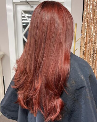 Spring Blooms: Refreshing Hair Color Trends red hair coloring castro valley Studio W