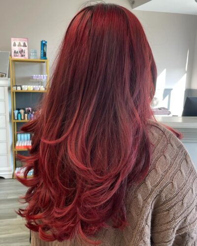 Spring Blooms: Refreshing Hair Color Trends red hair coloring castro valley Studio W
