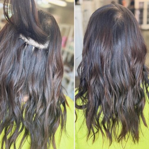 beaded row weft extensions castro valley