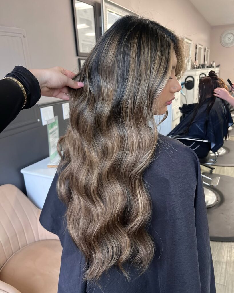 Balayage + Tape In Extensions with balayage castro valley